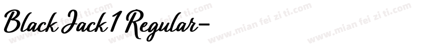 Black Jack 1 Regular字体转换
